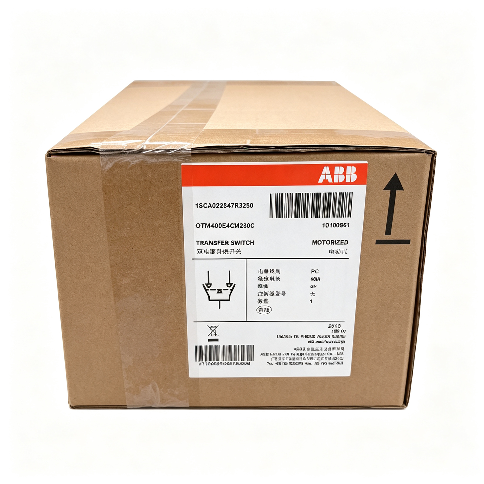 ABB OTM400E4CM230C 1SCA022847R3250 Motorized Transfer Switch